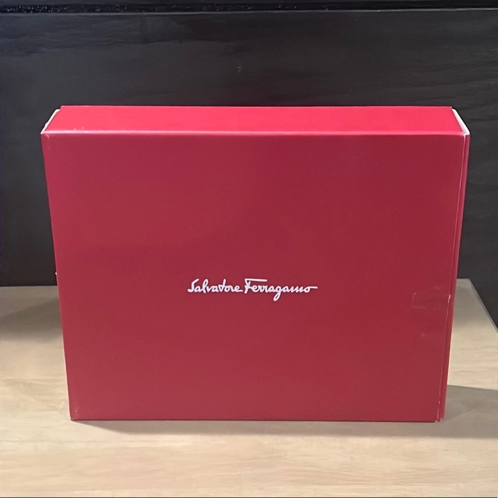 Authentic Salvatore Ferragamo luxury designer messenger bag storage box